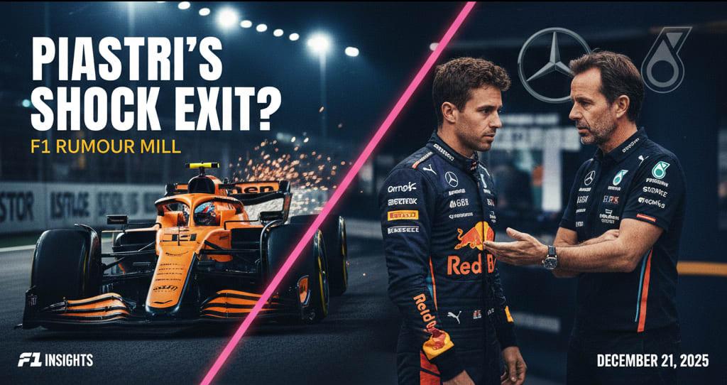 Oscar Piastri to Leave McLaren? Shock Exit Rumors Rock F1 Amidst Team Order Drama