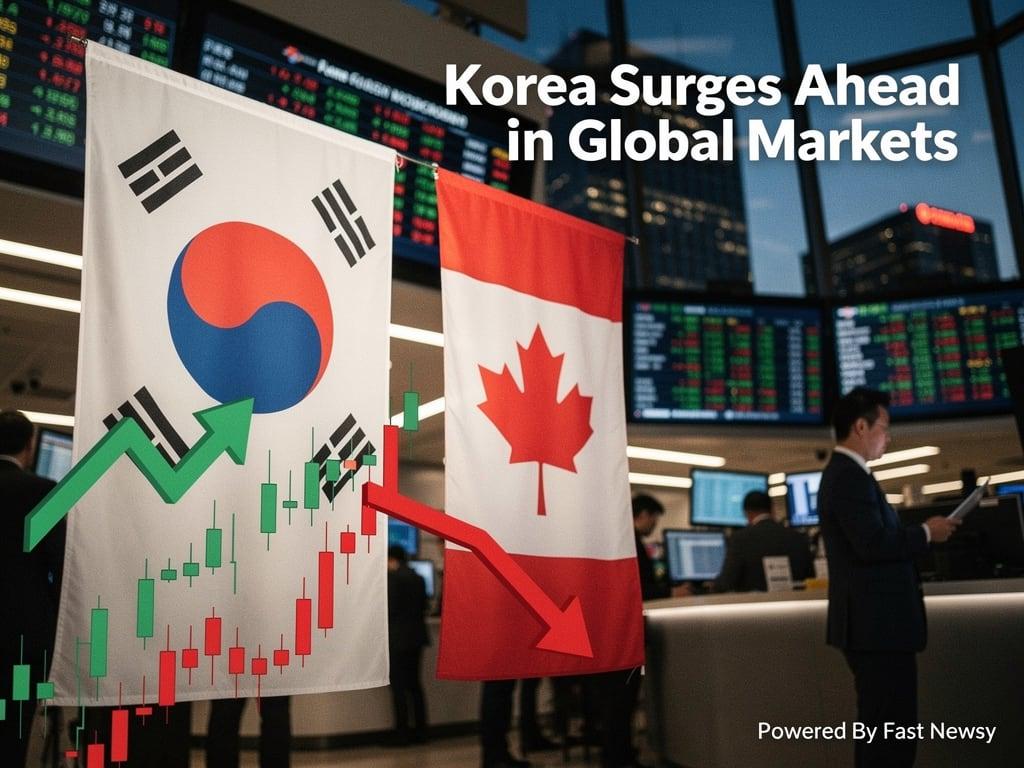 Korea Surges Ahead of Canada: Shocking New Ranking in Global Stock Markets!
