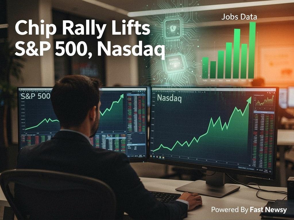 S&P 500 and Nasdaq Soar Amid Chip Stock Boom and Jobs Data Surge