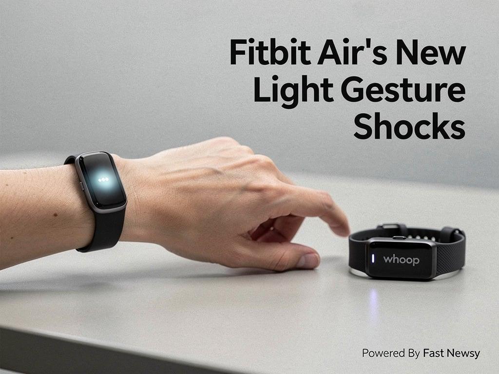 Fitbit Air Unveils Shock Features: Status Light & Gesture Rival Whoop!