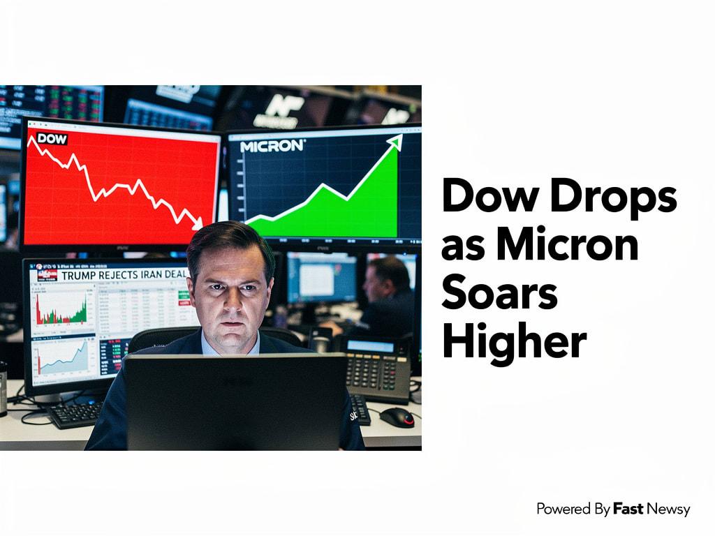 Shock Wave: Dow Dips, Micron Surges Amid Trump's Iran Deal Rejection