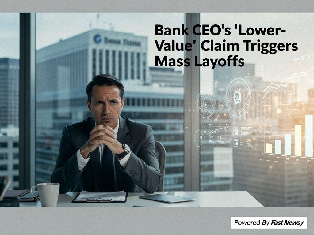 Bank CEO’s Shocking 'Lower-Value' Label Sparks Job Loss Crisis Amid AI Boom