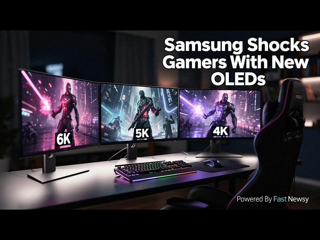 Samsung Shocks Gamers: New 6K, 5K, and 4K OLED Monitors Unveiled!