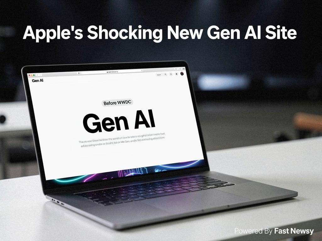 Apple's Shocking New 'Gen AI' Website Set to Launch Before WWDC!