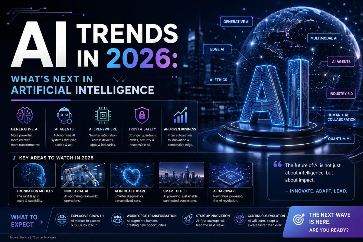 AI Trends in 2026: What's Next in Artificial Intelligence