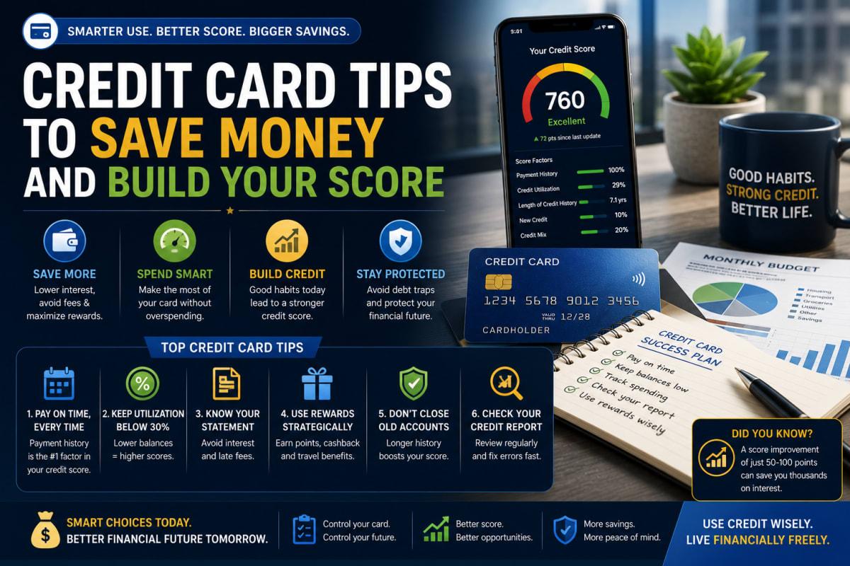 Credit Card Tips to Save Money and Build Your Score