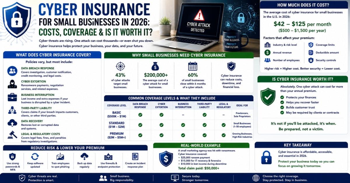 Cyber Insurance for Small Business in 2026: Worth It?
