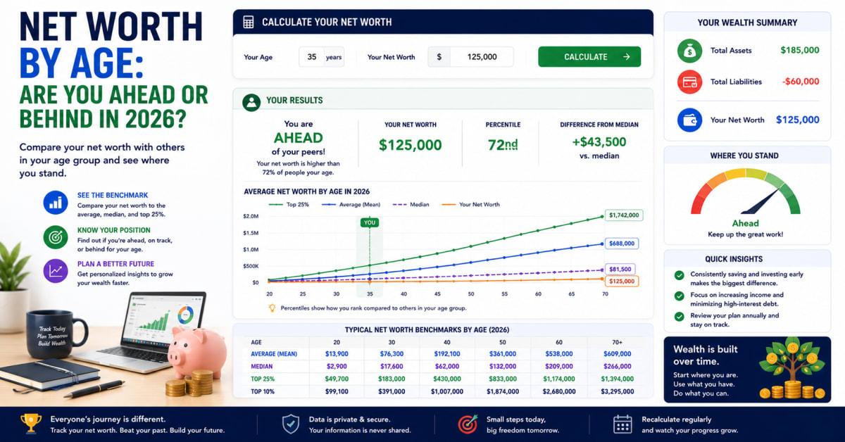 Net Worth by Age: Are You Ahead or Behind in 2026?