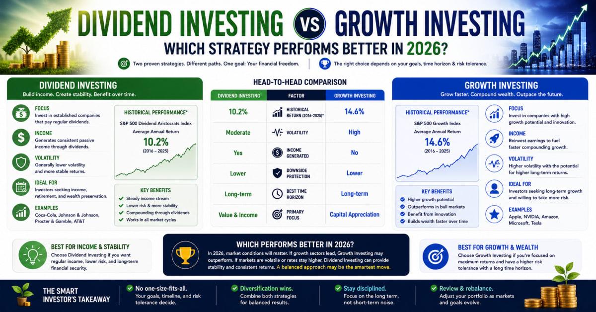 Dividend vs Growth Investing: Which Wins in 2026?